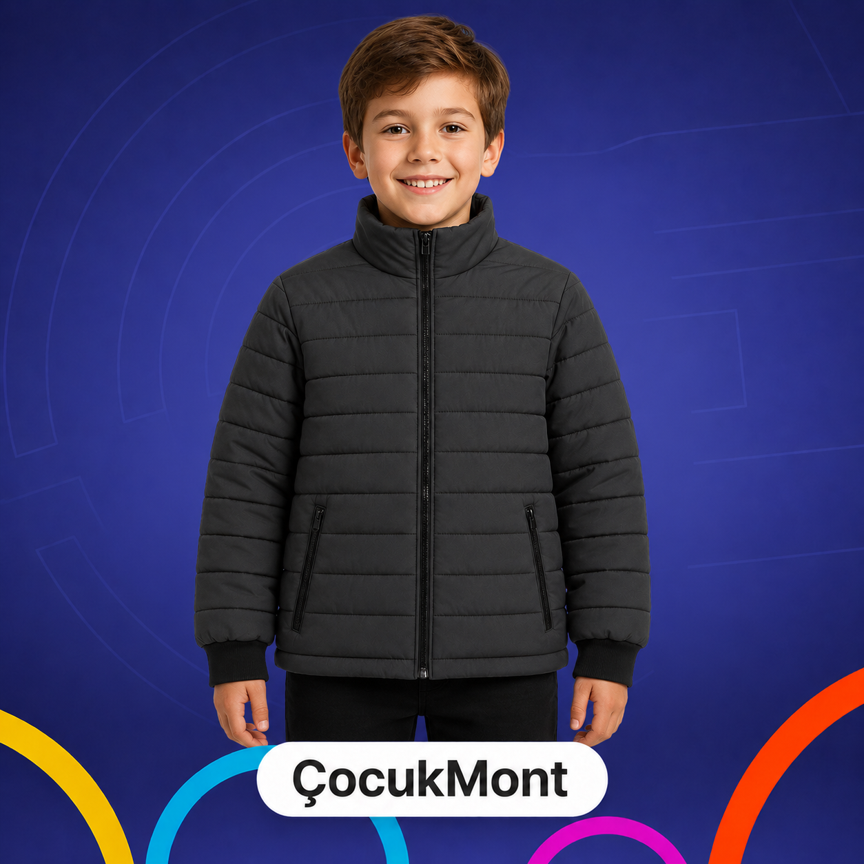 TOPTAN ERKEK ÇOCUK ŞİŞME MONT 2-5 YAŞ
